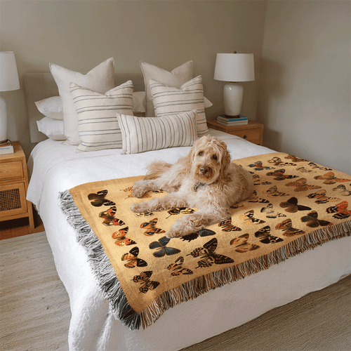Butterfy Woven Blanket
